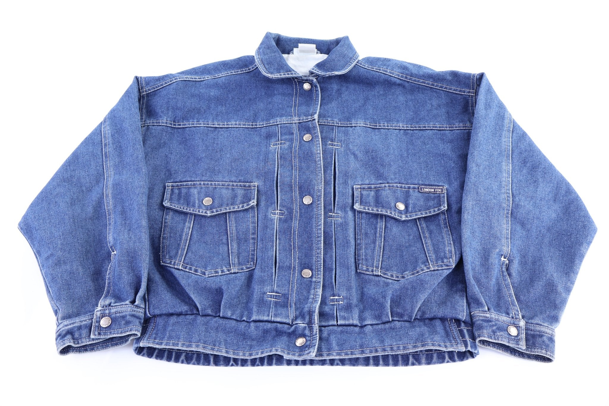 Women's London Fog Dark Wash Denim Jacket - Jacket - Thrifted Threads
