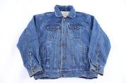 Women's London Fog Medium Wash Denim Jacket - jacket - Thrifted Threads