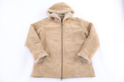 Women's London Fog Tan Leather Suede Coat - Jacket - Thrifted Threads