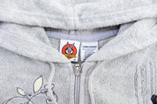 Women's Looney Tunes Embroidered Bad Kitty Fleece Zip Up Hoodie - ThriftedThreads.com