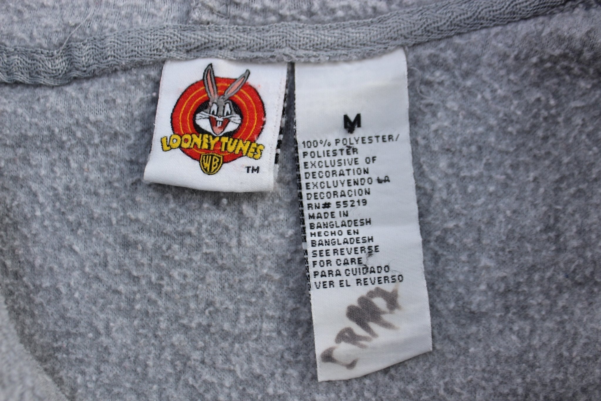 Women's Looney Tunes Embroidered Tweety Fleece Zip Up Hoodie - Jackets - Thrifted Threads