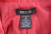 Women's Metro Style Red Leather Jacket - Jacket - Thrifted Threads
