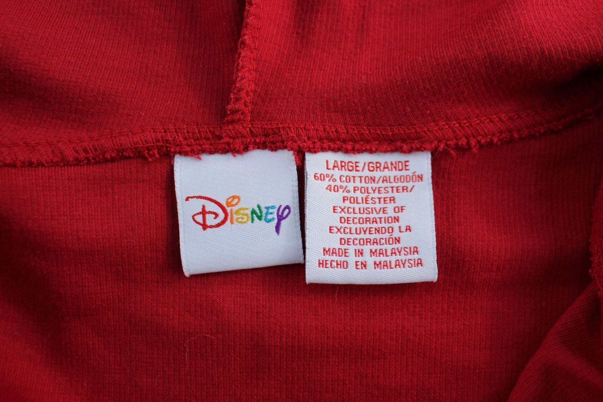 Women's Mickey Mouse Embroidered Red Full Zip Hoodie - Jackets - Thrifted Threads