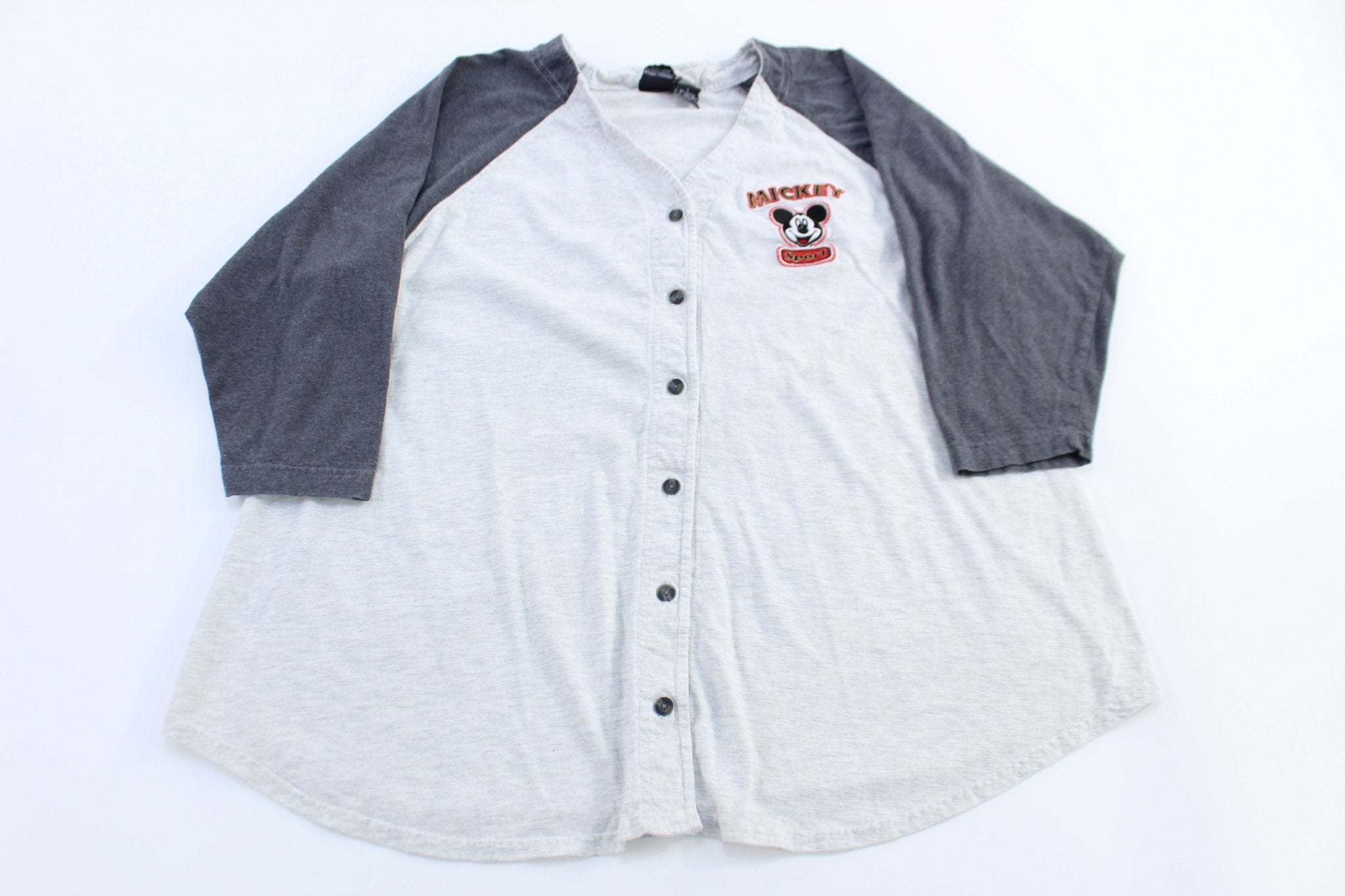 Women's Mickey Sport Sleep Button Down - ThriftedThreads.com