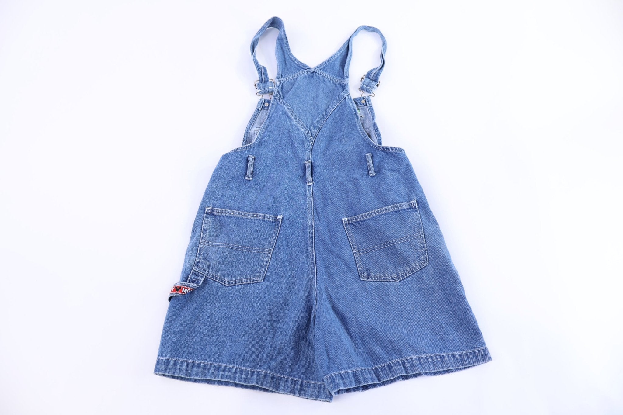 Women's Mickey Unlimited Denim Short Overalls - Overalls - Thrifted Threads