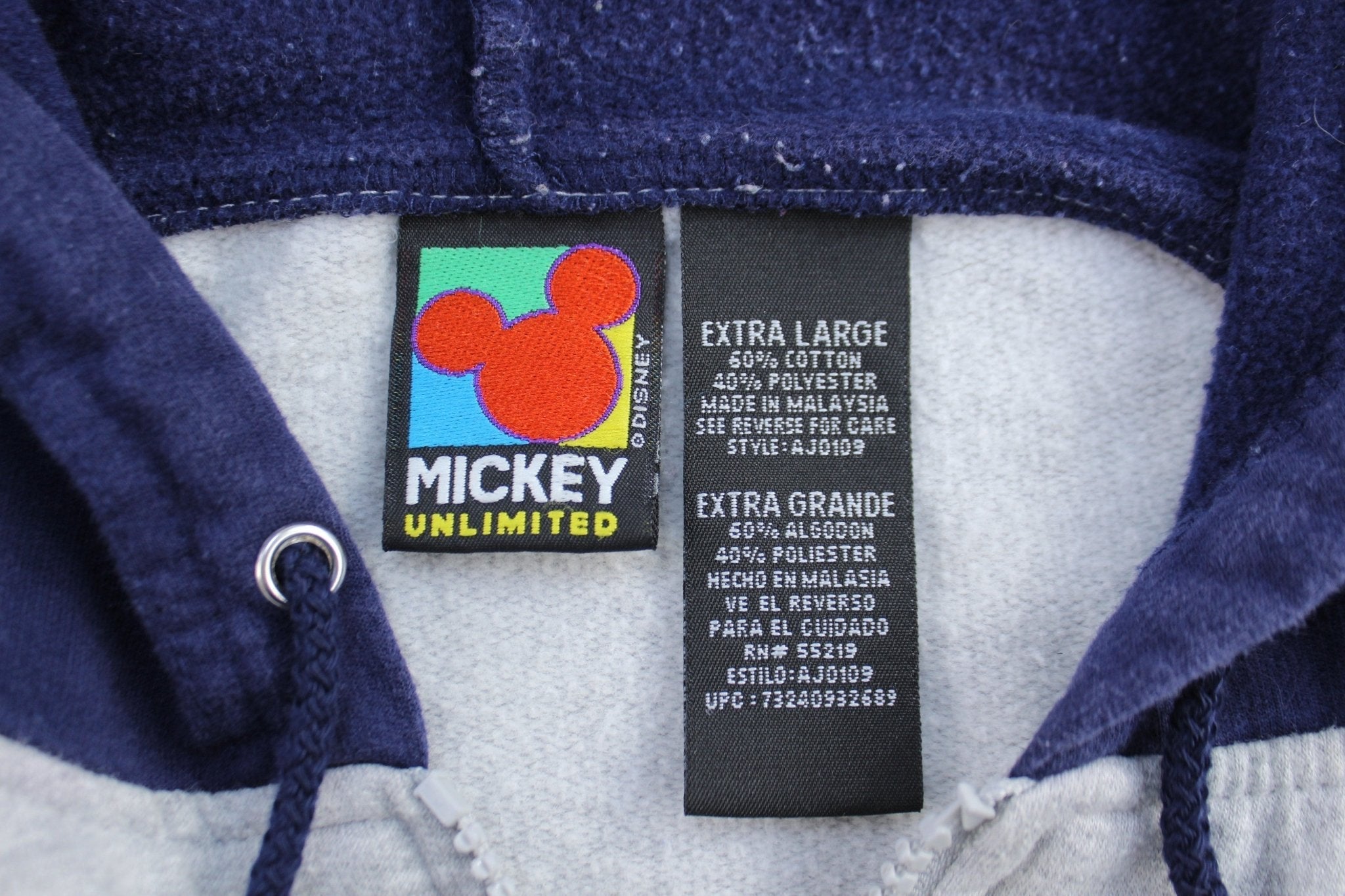 Women's Mickey Unlimited Embroidered All Star League Zip Up Hoodie - Jackets - Thrifted Threads