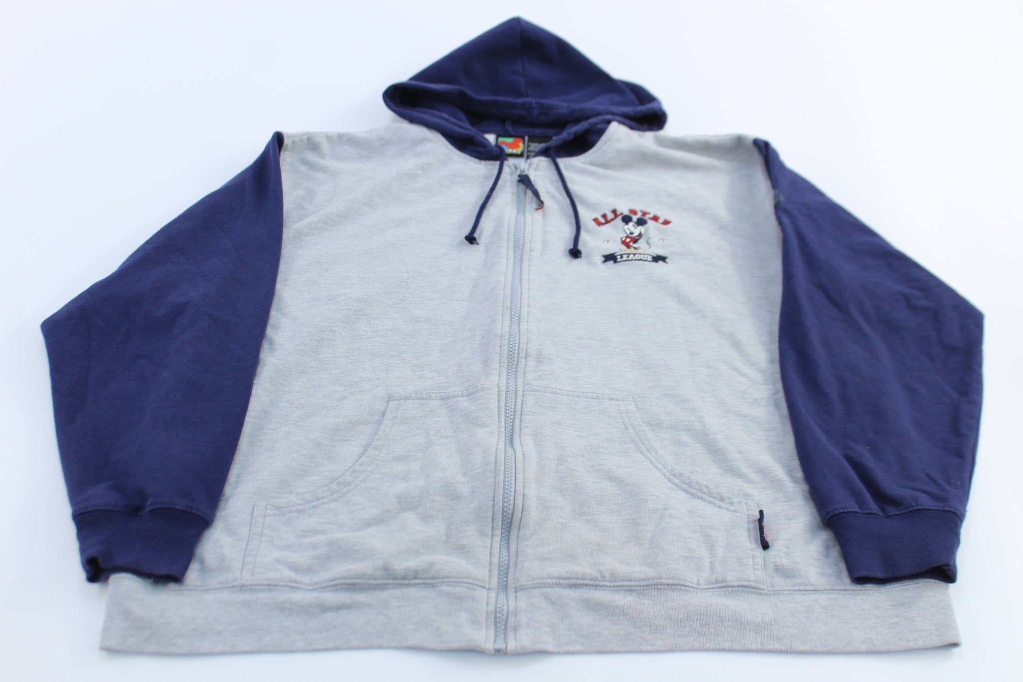 Women's Mickey Unlimited Embroidered All Star League Zip Up Hoodie - Jackets - Thrifted Threads