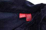 Women's Mossimo Blue Velour Zip Up Jacket - Jacket - Thrifted Threads