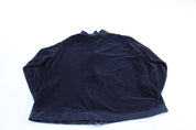 Women's Mossimo Blue Velour Zip Up Jacket - Jacket - Thrifted Threads