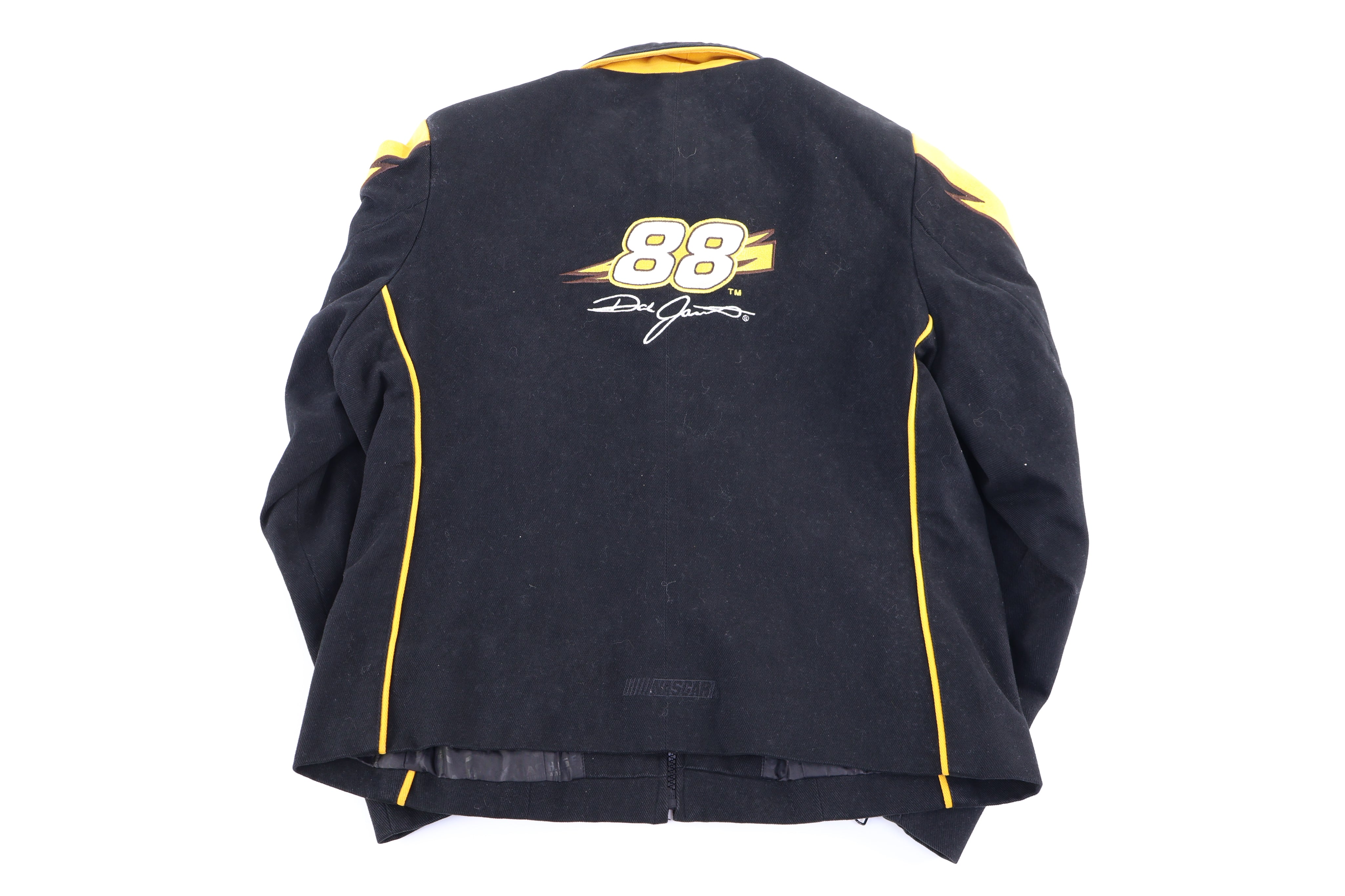 Women's Nascar Dale Jarrett Black & Yellow Racing Jacket - Jacket - Thrifted Threads