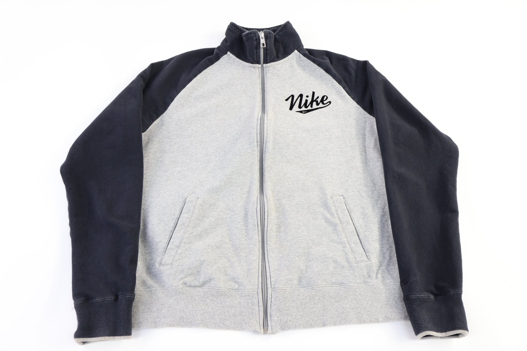 Women's Nike Black & Grey Full Zip Track Jacket - Jacket - Thrifted Threads