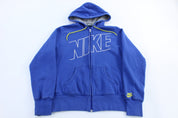 Women's Nike Blue Full Zip Jacket - ThriftedThreads.com