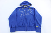 Women's Nike Blue Full Zip Jacket - jacket - Thrifted Threads