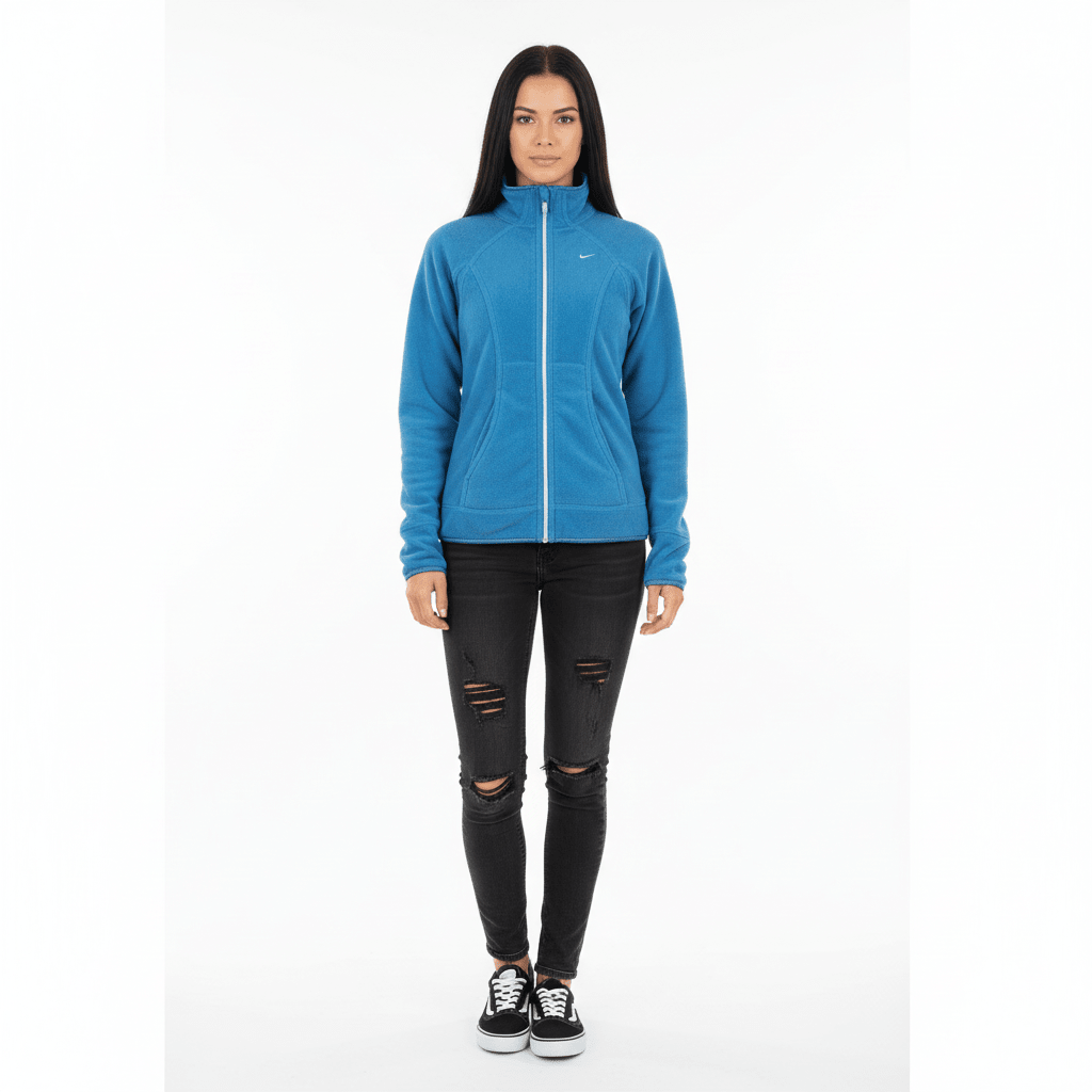 Women's Nike Blue Full Zip Jacket - Jacket - Thrifted Threads