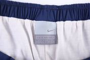 Women's Nike Embordered Logo Blue Pants - Pants - Thrifted Threads