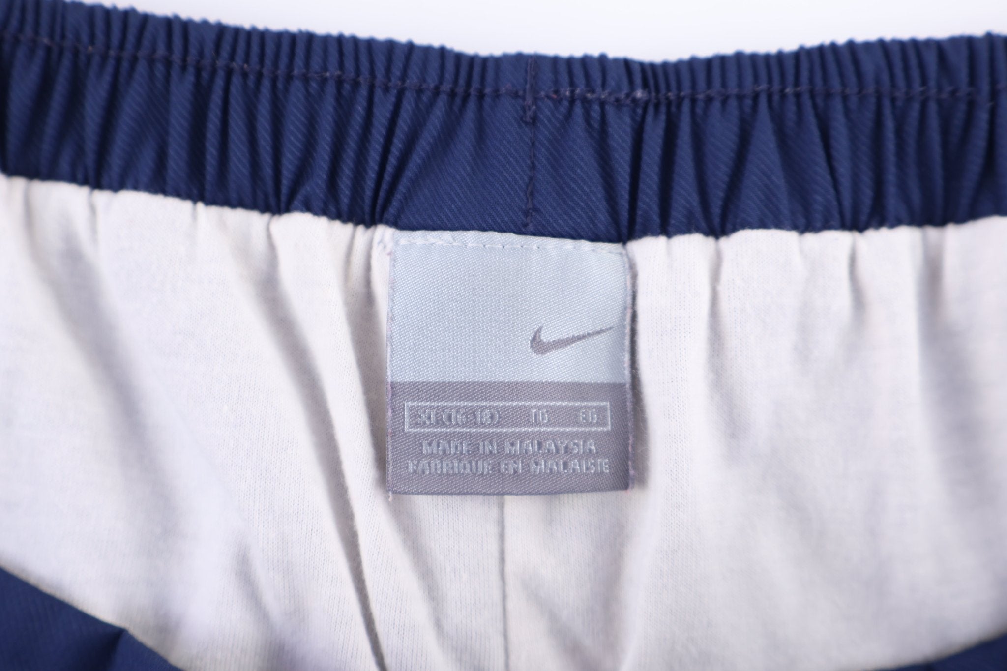 Women's Nike Embordered Logo Blue Pants - Pants - Thrifted Threads