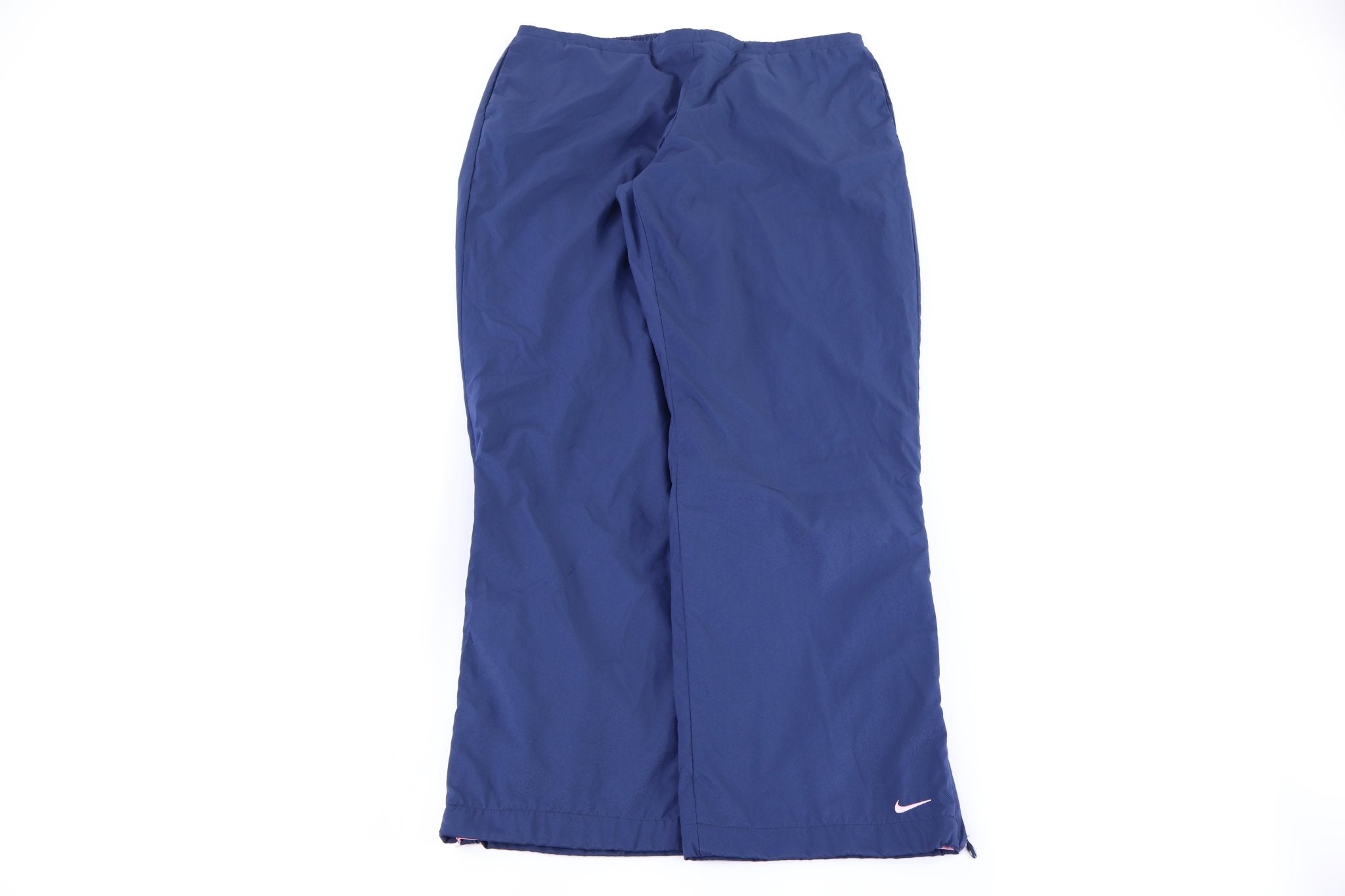Women's Nike Embordered Logo Blue Pants - Pants - Thrifted Threads