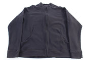 Women's Nike Embroidered Logo Black Full Zip Jacket - ThriftedThreads.com