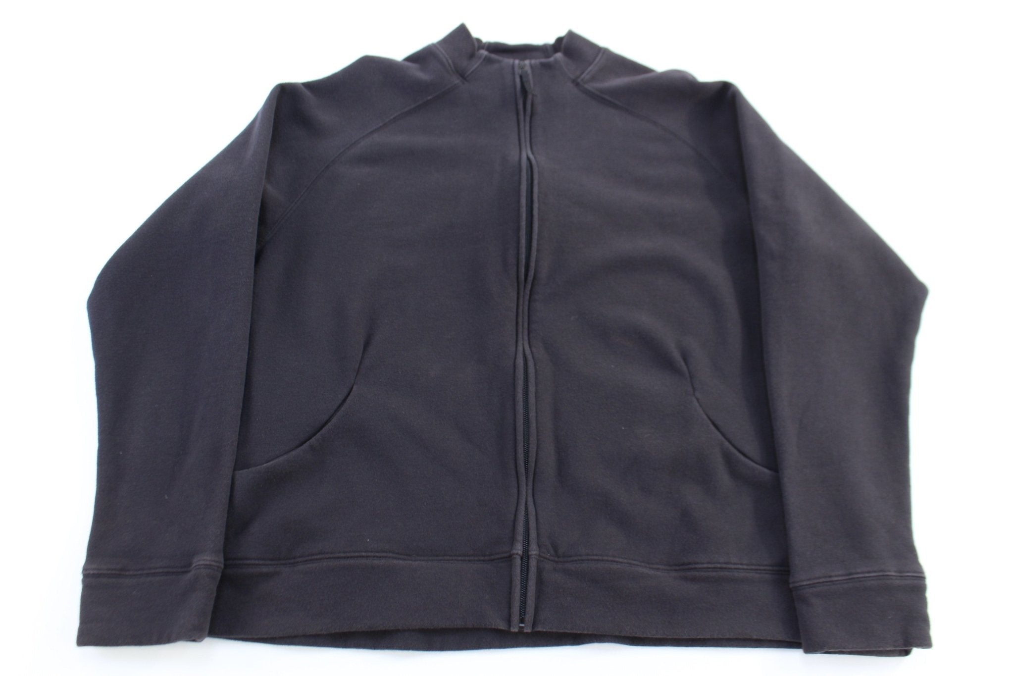 Women's Nike Embroidered Logo Black Full Zip Jacket - Jacket - Thrifted Threads