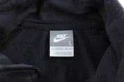 Women's Nike Embroidered Logo Black Full Zip Sweater - Sweatshirts - Thrifted Threads