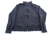 Women's Nike Embroidered Logo Black Full Zip Sweater - Sweatshirts - Thrifted Threads