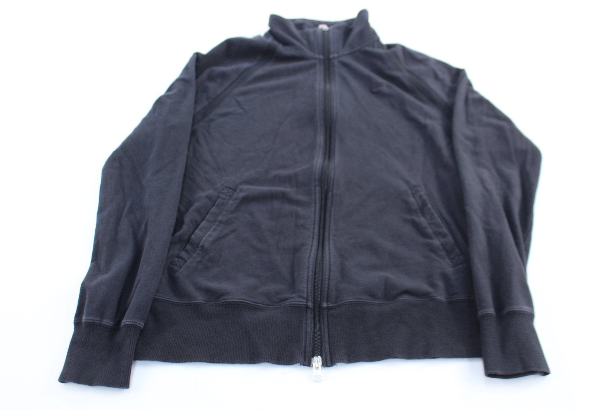 Women's Nike Embroidered Logo Black Full Zip Sweater - Sweatshirts - Thrifted Threads
