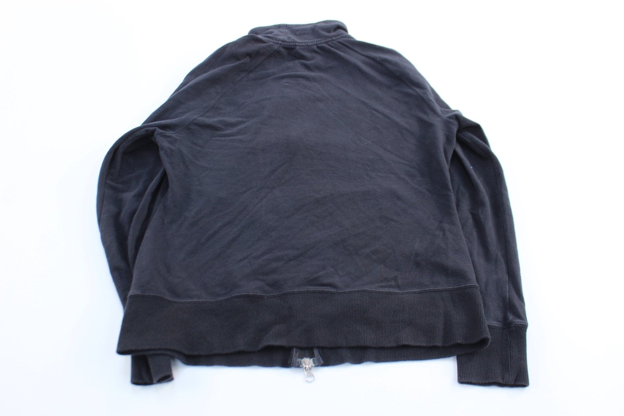 Women's Nike Embroidered Logo Black Full Zip Sweater - Sweatshirts - Thrifted Threads