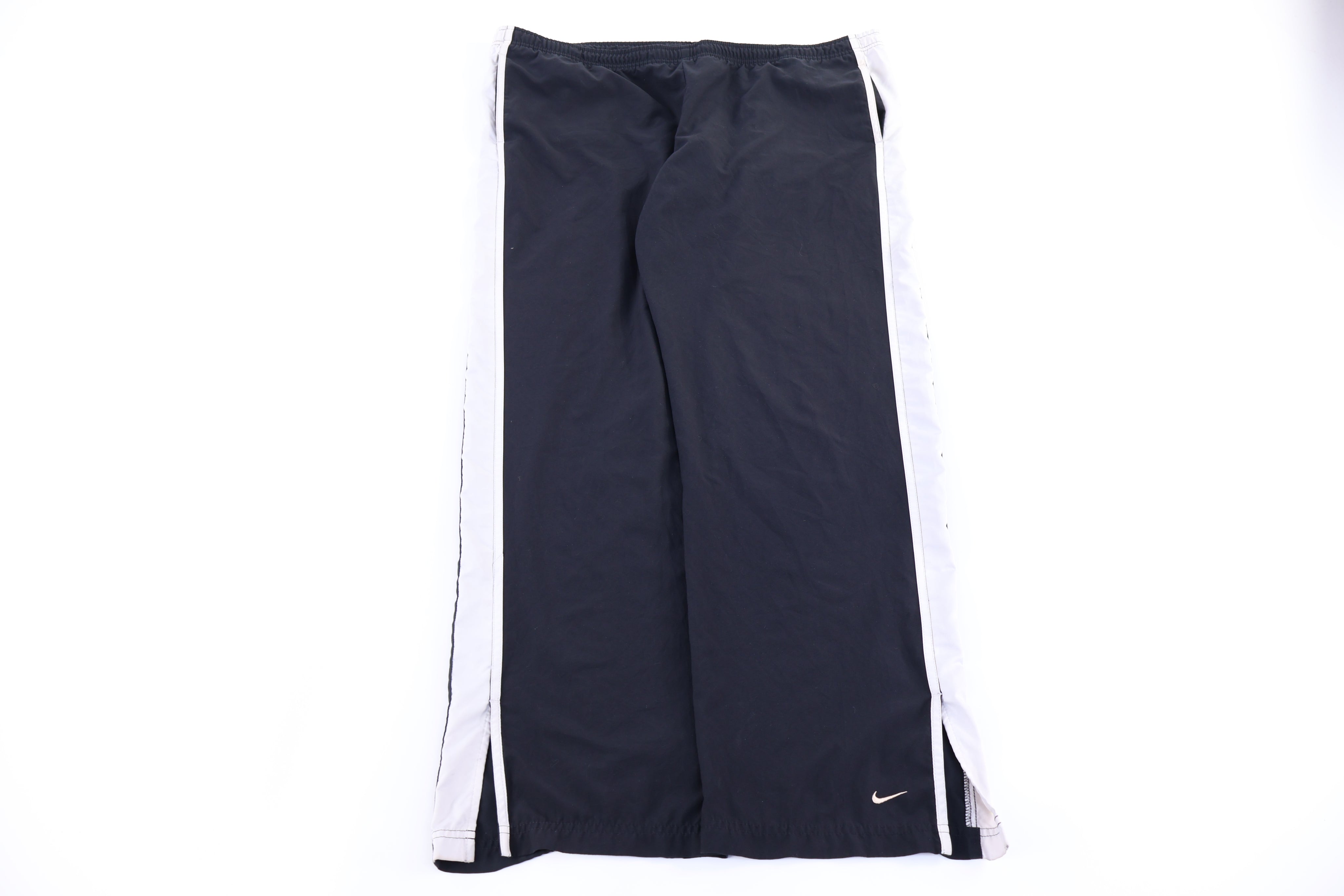 Women's Nike Embroidered Logo Black & White Pants - Pants/Shorts - Thrifted Threads