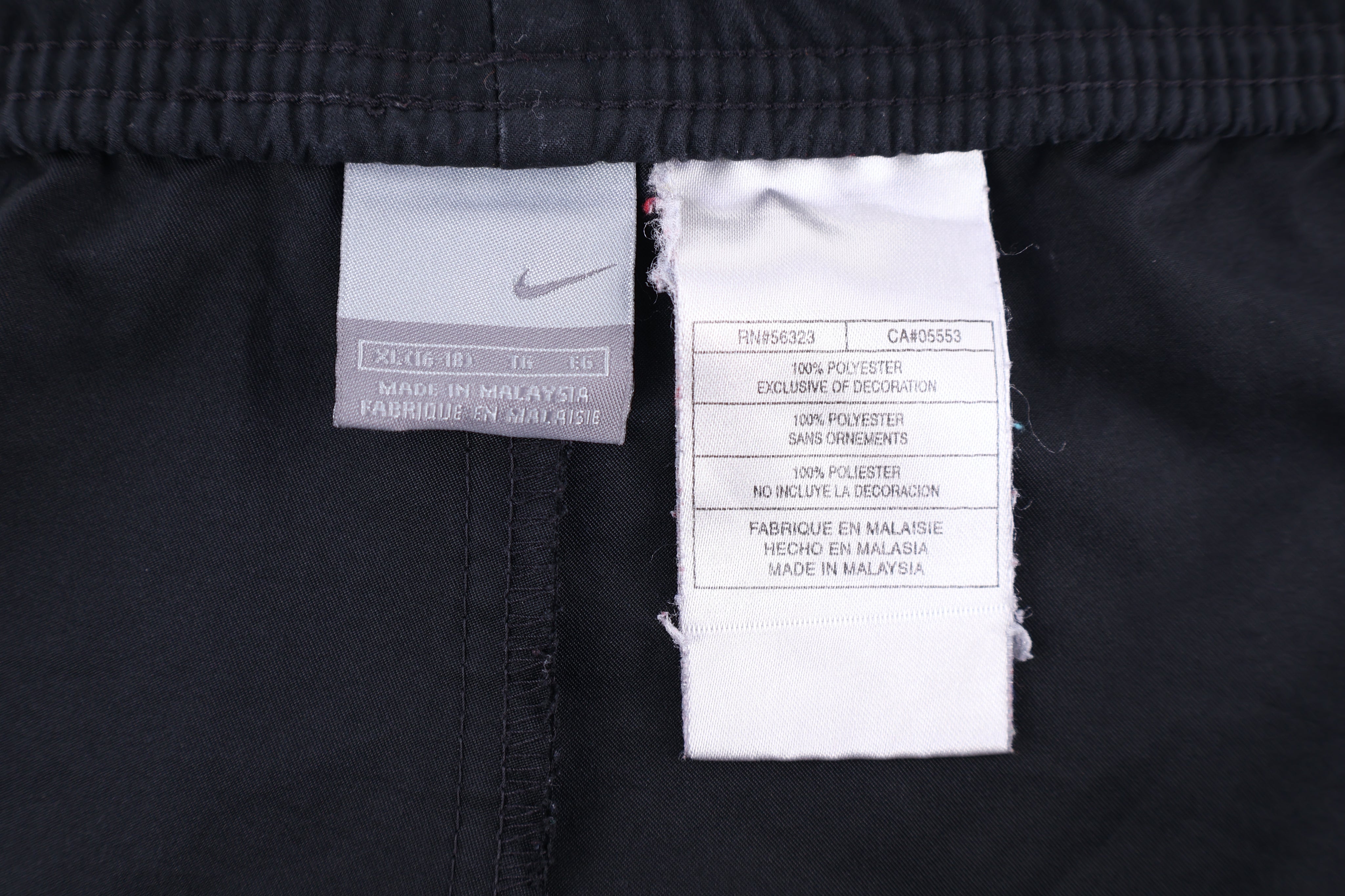 Women's Nike Embroidered Logo Black & White Pants - Pants/Shorts - Thrifted Threads
