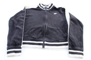Women's Nike Embroidered Logo Black & White Track Jacket - Jackets - Thrifted Threads