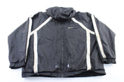 Women's Nike Embroidered Logo Black & White Zip Up Jacket - Jacket - Thrifted Threads