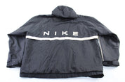 Women's Nike Embroidered Logo Black & White Zip Up Jacket - Jacket - Thrifted Threads