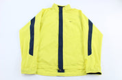 Women's Nike Embroidered Logo Black & Yellow Full Zip Windbreaker - Jacket - Thrifted Threads
