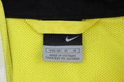 Women's Nike Embroidered Logo Black & Yellow Full Zip Windbreaker - Jacket - Thrifted Threads
