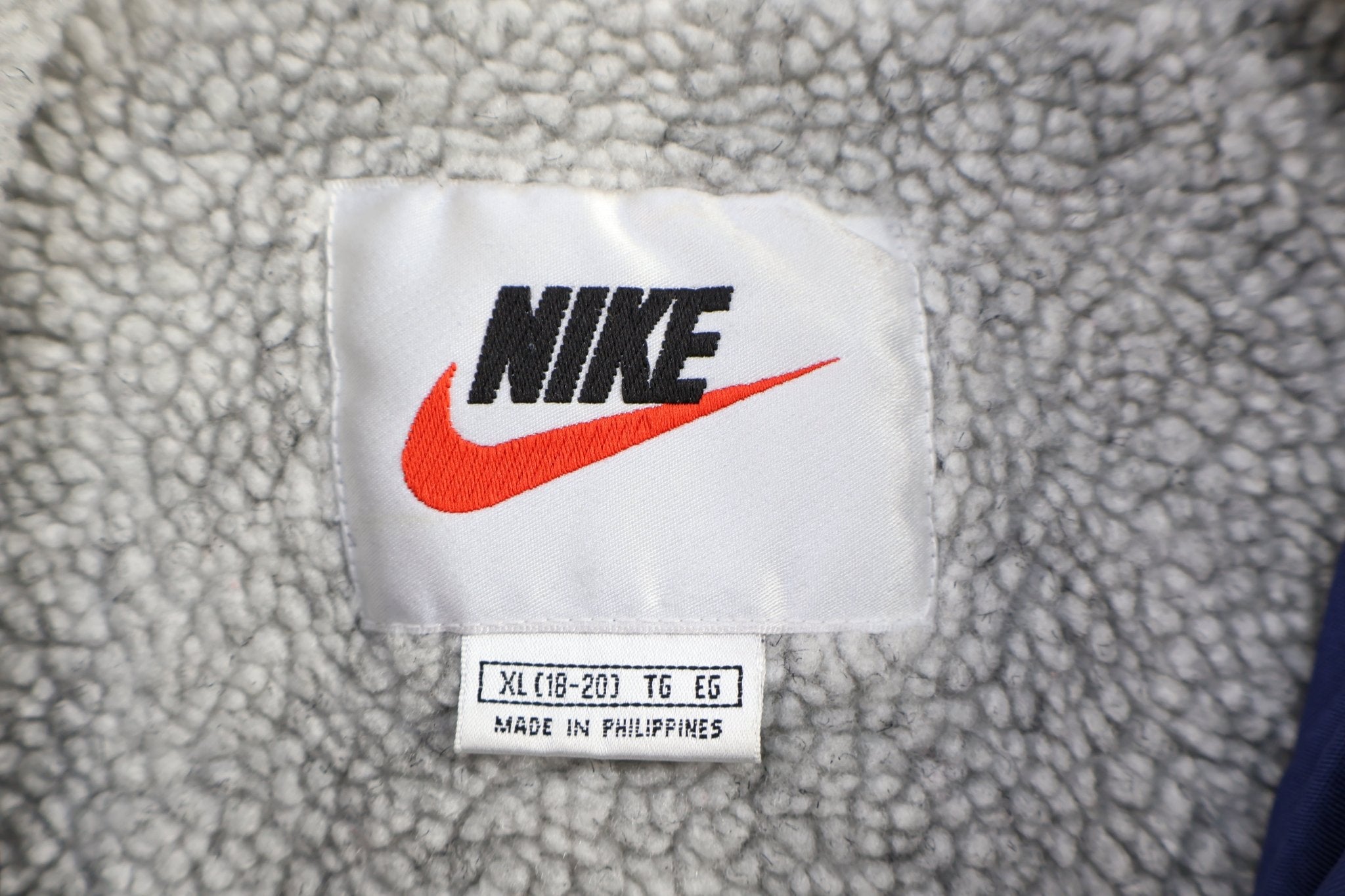 Women's Nike Embroidered Logo Blue Full Zip Parka - Jacket - Thrifted Threads