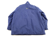 Women's Nike Embroidered Logo Blue Full Zip Parka - Jacket - Thrifted Threads