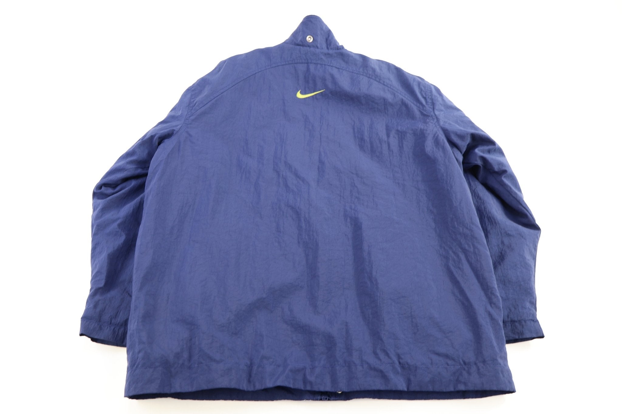 Women's Nike Embroidered Logo Blue Full Zip Parka - Jacket - Thrifted Threads