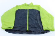 Women's Nike Embroidered Logo Blue & Green Zip Up Jacket - ThriftedThreads.com