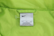Women's Nike Embroidered Logo Blue & Green Zip Up Jacket - ThriftedThreads.com