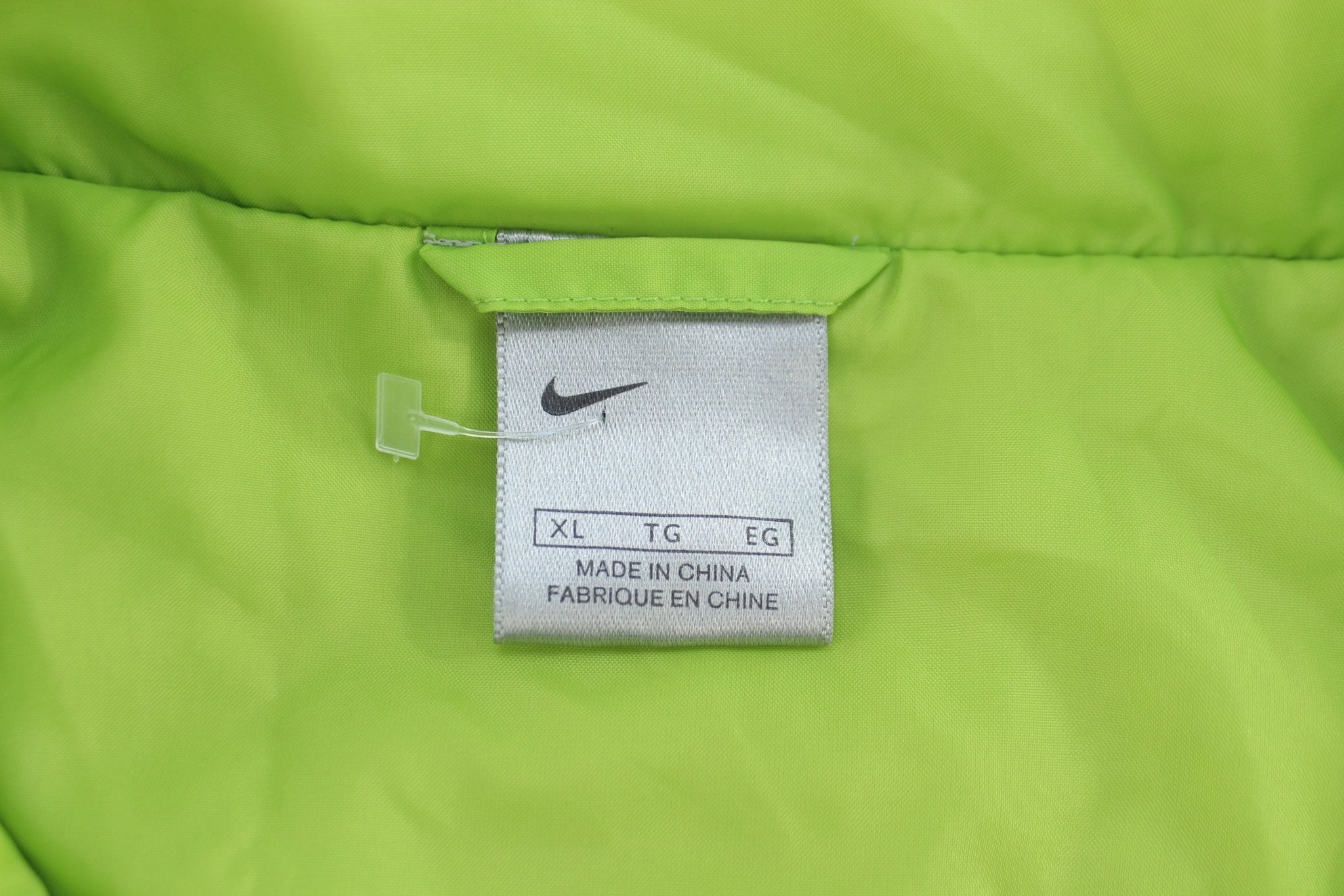 Women's Nike Embroidered Logo Blue & Green Zip Up Jacket - ThriftedThreads.com