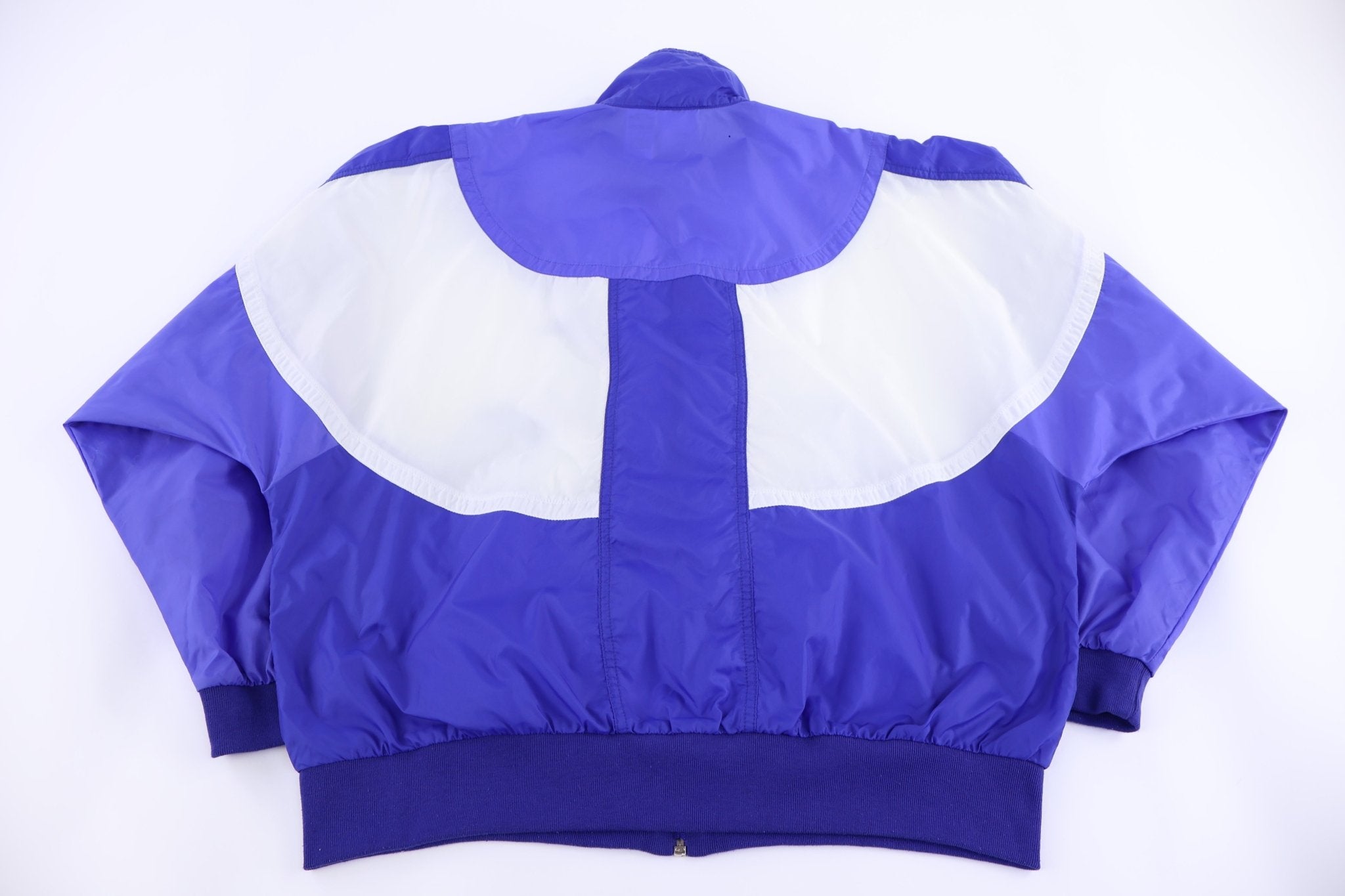 Women's Nike Embroidered Logo Blue & White Full Zip Jacket - Jacket - Thrifted Threads