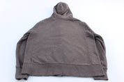 Women's Nike Embroidered Logo Brown Full Zip Hoodie - ThriftedThreads.com