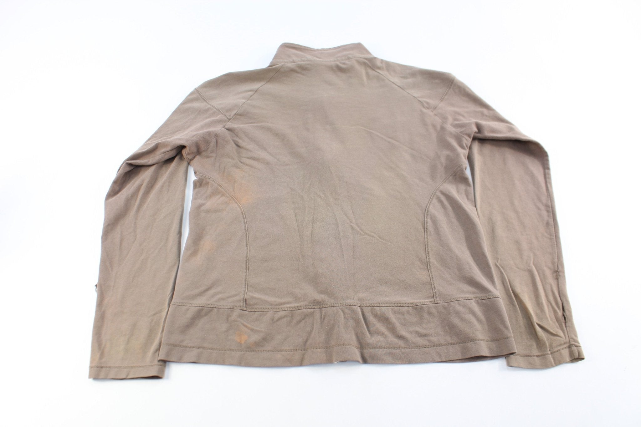 Women's Nike Embroidered Logo Brown Zip Up Jacket - Jackets - Thrifted Threads