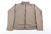 Women's Nike Embroidered Logo Brown Zip Up Jacket - Jackets - Thrifted Threads