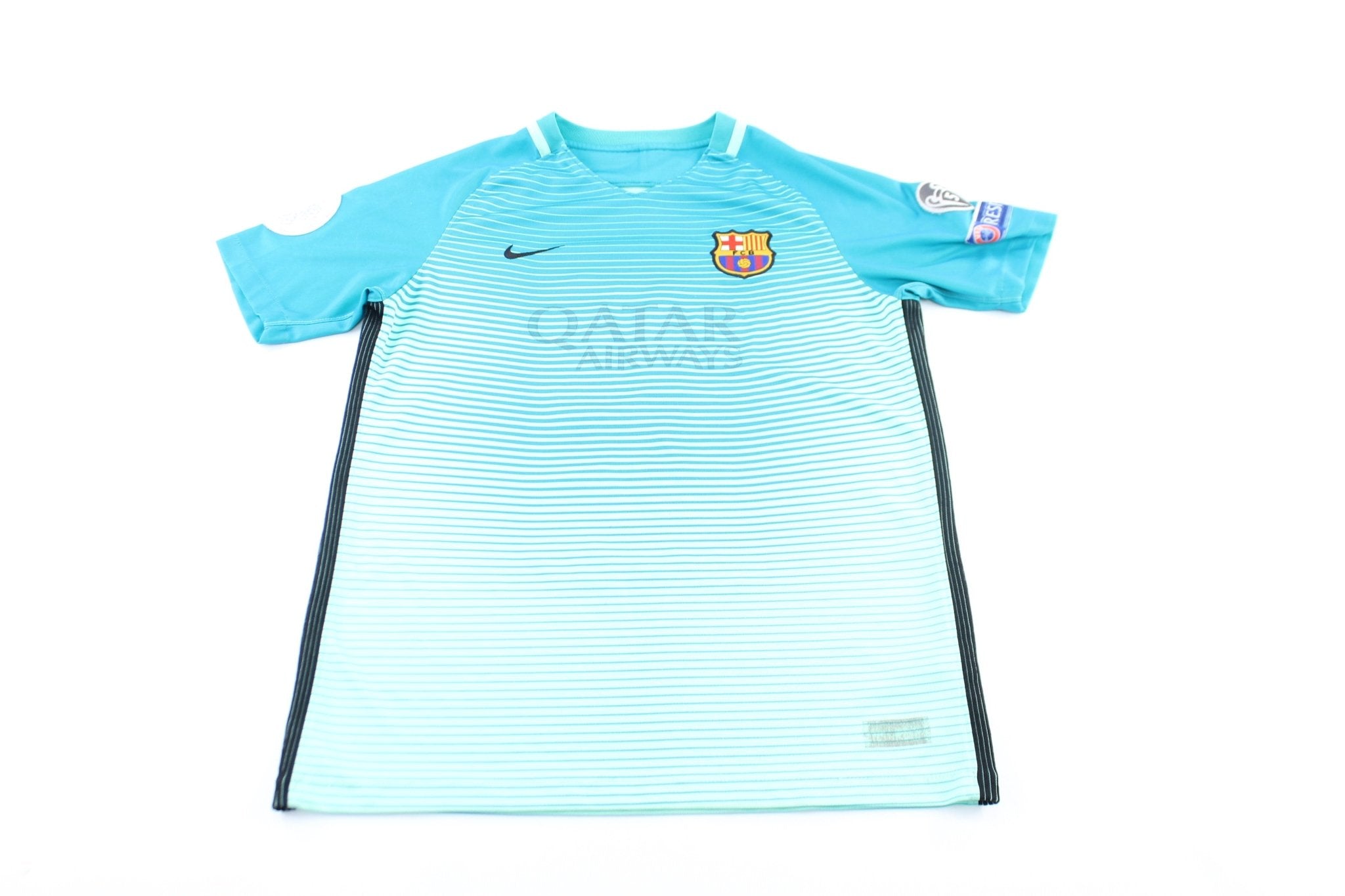 Women's Nike Embroidered Logo FC Barcelona Soccer Jersey - ThriftedThreads.com