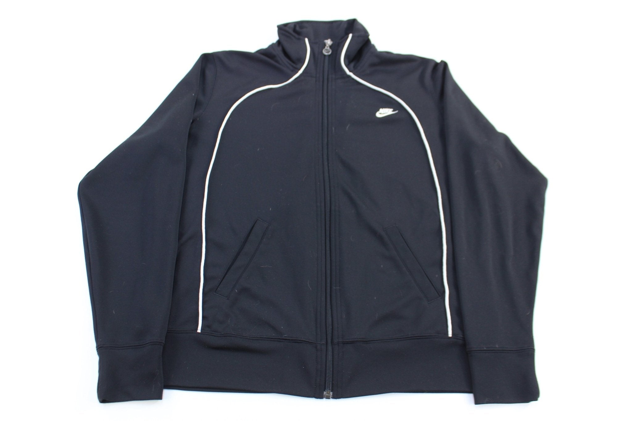 Women's Nike Embroidered Logo Full Zip Sweater - Sweater - Thrifted Threads