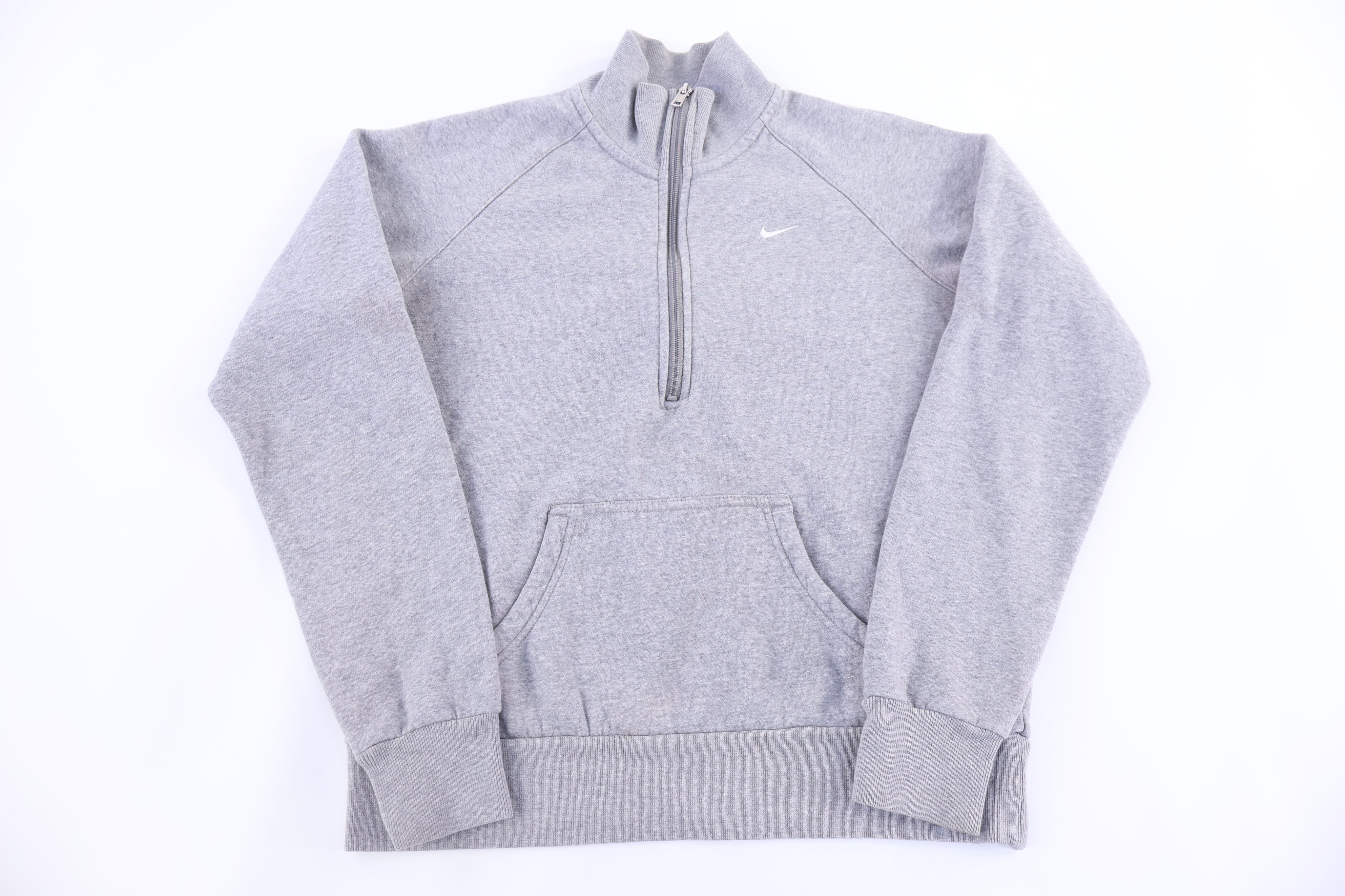 Women's Nike Embroidered Logo Grey Sweater - Sweater - Thrifted Threads