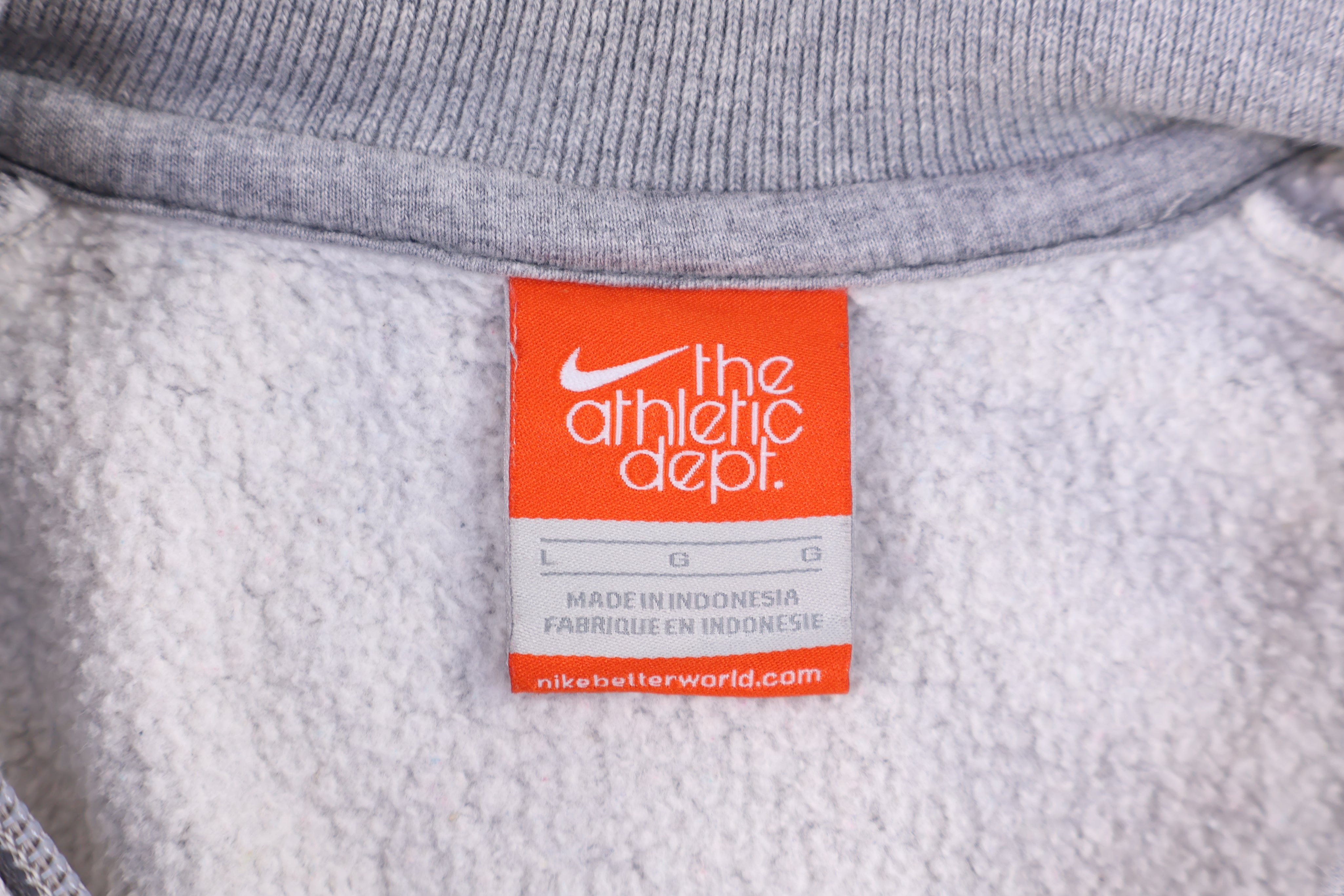 Women's Nike Embroidered Logo Grey Sweater - Sweater - Thrifted Threads