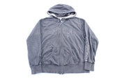 Women's Nike Embroidered Logo Grey Zip Up Hoodie - Jacket - Thrifted Threads