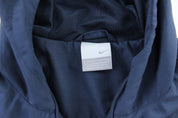 Women's Nike Embroidered Logo Navy Blue & White Zip Up Jacket - Jacket - Thrifted Threads